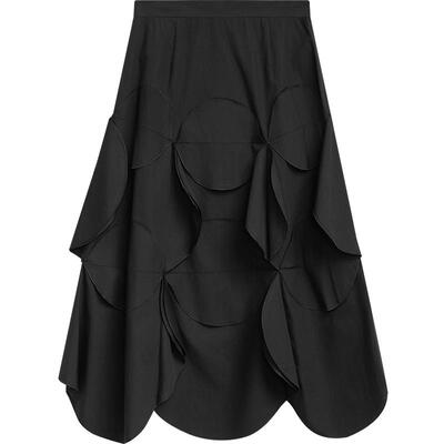 播高腰半身裙女夏商场同款不规则设计感遮肉显瘦a字裙BDR2BD0811