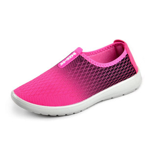 回力网鞋女懒人鞋 平底套脚散步鞋软底防滑休闲鞋女士布鞋一脚蹬