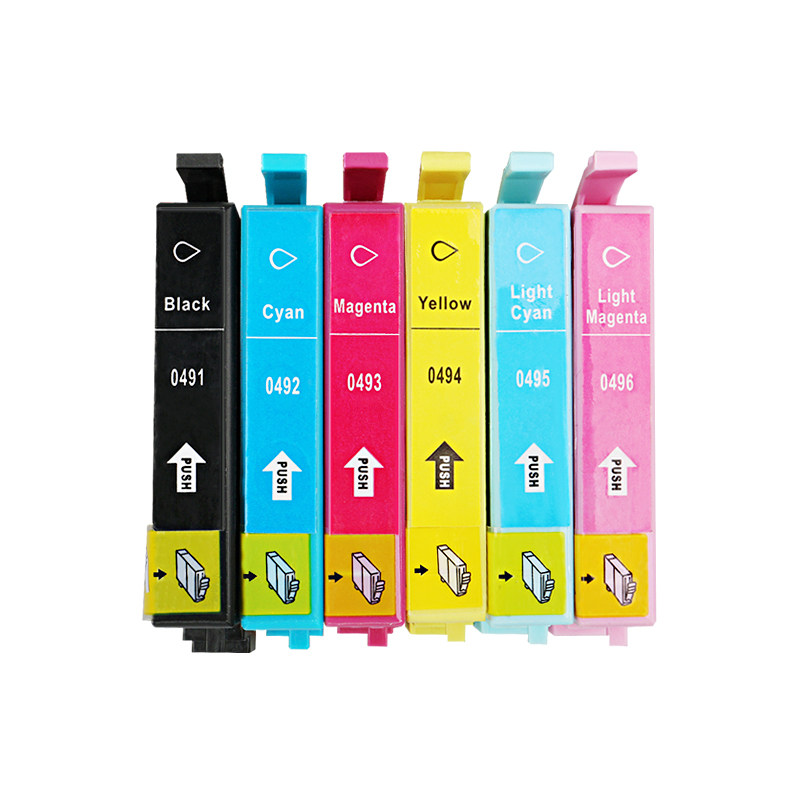 彩格适用爱普生STYLUS PHOTO R210 R230 R310 R350黑色彩色RX510 RX630打印机墨盒