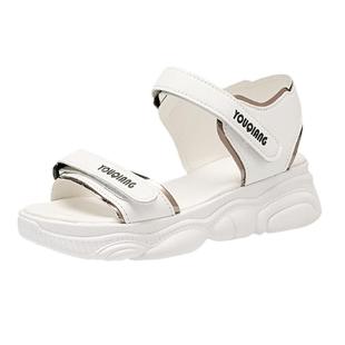 2025魔术贴运动凉鞋女夏季新款韩版松糕厚底学生轻便百搭沙滩鞋子