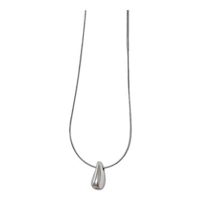 GuangYu简约小水滴钛钢项链气质
