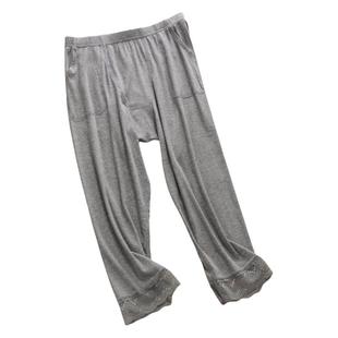 大码打底裤7分9分高腰二合一免穿内裤短裤螺纹棉胖mm200斤带口袋