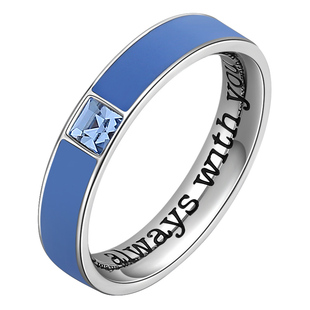 brosway欧美轻奢高级感彩色戒指指环潮流小众设计生日礼物送女友