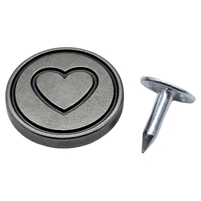 圆形爱心金属纽扣牛仔裤摇头扣子