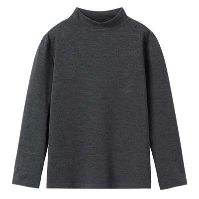 巴图半高领打底衫德绒儿童秋衣