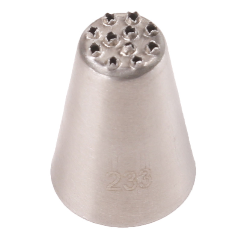 定制款233号裱花嘴 草地花嘴 grass tip小草绒毛头发花咀11孔