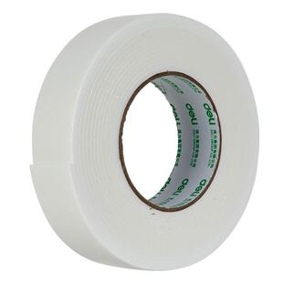 得力泡棉双面胶带泡棉胶墙面固定两面胶强力海绵双面胶高粘度加厚学生手工用办公用品单卷泡沫胶带办公批发