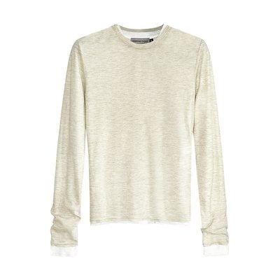 叠穿软糯新钱纱长袖T恤TRENDYWU