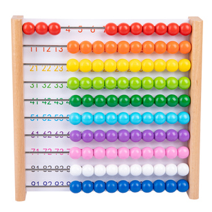 幼儿园启蒙计数器加减法1-100珠算架算盘蒙氏数感教具早教学数学