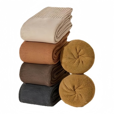 护膝袜套女秋冬加厚长袜防寒保暖