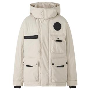 美特斯邦威羽绒服男士冬季简约休闲工装风
