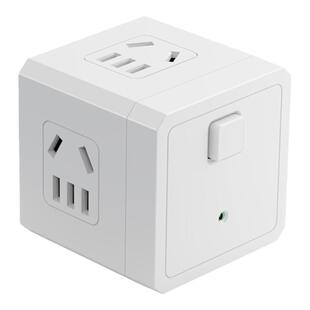 国际电工魔方插座带usb快充多功能家用五孔多孔接线板排插转接头