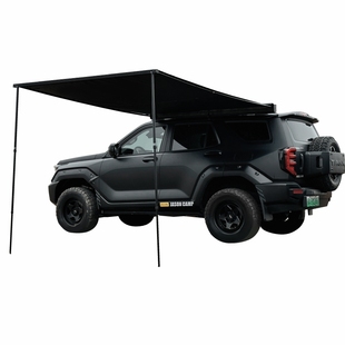 简森户外全黑化车边帐篷侧边天幕黑胶遮阳蓬防雨棚房车载越野宇宙