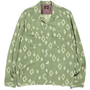 #HPT#NEEDLES 22SS C.O.B. Classic Shirt复古提花开领长袖衬衫