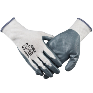 12双赛立特N10500劳保丁腈胶皮手套防油耐磨防滑透气灵活维修装配