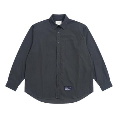 Batterup尖领长袖日系垂感衬衫