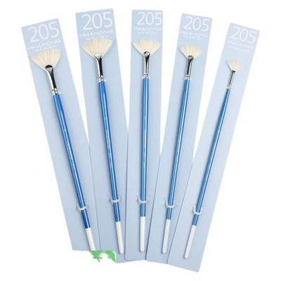 韩国HHWAHONG猪鬃毛油画扇形笔