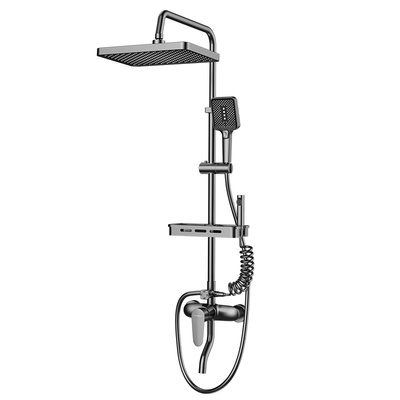 德国包安装全铜增压淋浴花洒套装