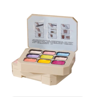 宝诗曼2024年秋季日式美甲九宫格甲油胶固态马卡龙色奶油光疗胶