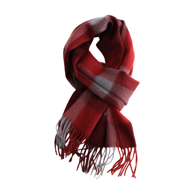 英伦风阿拉善羊绒围巾男女同款冬