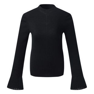 首降5折|歌莉娅机洗羊毛上衣女2025新款秋季穿搭修身打底衫毛衣