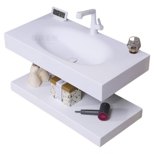 国产可丽耐酒店卫生间蛋型盆双层洗手池洗漱台民宿家用浴室柜组合