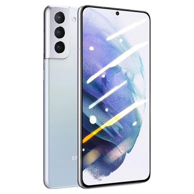 适用三星S21 S21+钢化膜SM-G9910全屏覆盖SM-G9960手机膜无白边全包防尘防爆玻璃屏幕黑边防摔保护贴膜