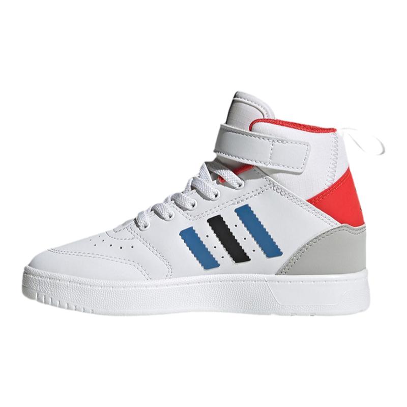 Adidas阿迪达斯正品三叶草女子GS大童高帮休闲板鞋H05618