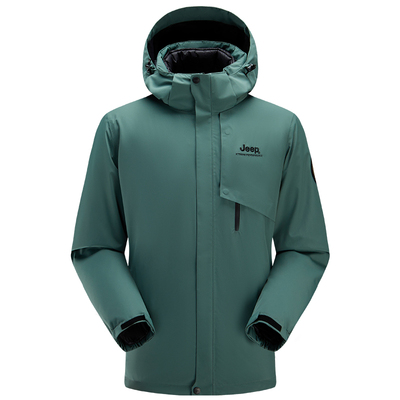 JEEP吉普男式防水羽绒冲锋衣