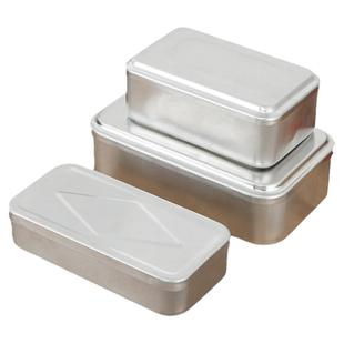 全铝防潮盒老式加厚带盖铝盒旅行便携防尘收纳盒消毒盒长方形铁盒