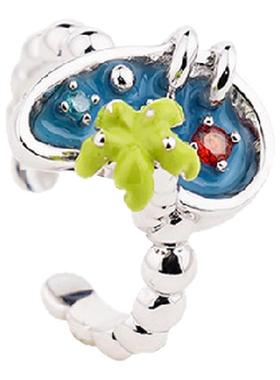 LAZYSURI指尖泳池夏日风珐琅戒指