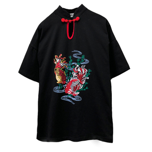 亲子装一家三口夏季中国风婴儿母女装旗袍高端连衣裙汉服炸街洋气