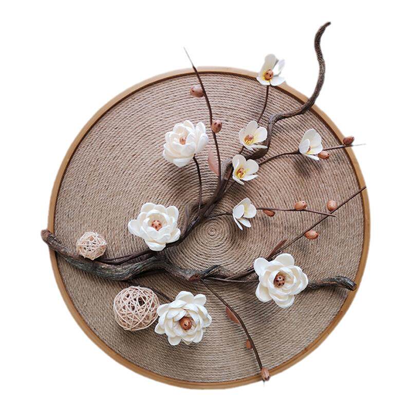 春暖花开麻绳装饰画禅意玄关