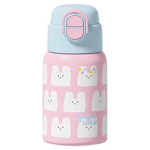 世大家保温杯女学生高颜值儿童水壶吸管生日礼物水杯可爱2026新款