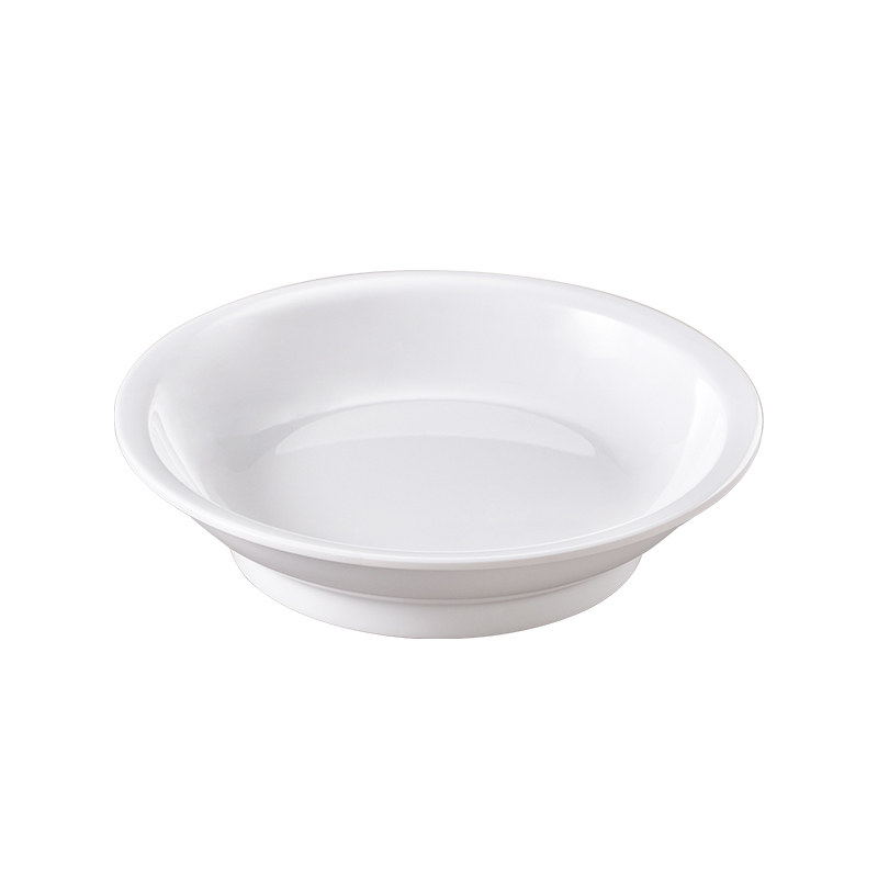 密胺餐具仿瓷小碗菜圆形塑料小吃凉菜盘子中式快餐打菜蒸菜碗商用