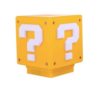 问号小夜灯充电方块砖感叹级桌面装饰氛围马里儿童礼物按压奥汉堡