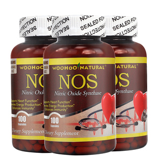 3瓶装 美国进口精氨酸瓜氨酸一氧化氮胶囊中老年人心脑血管保健品