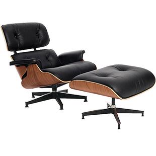 悠云伊姆斯躺椅经典Eames单人沙发轻奢休闲椅进口头层真皮懒人椅