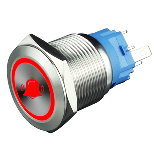 恒科不锈钢按钮开关start stop reset push botton on off开孔m22