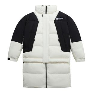 【朱正廷同款】熊猫骆驼羽绒服中长款冬加厚鸭绒外套大衣男女同款