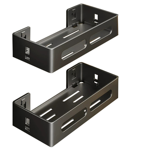 卫生间置物架免打孔不锈钢浴室拐角厕所收纳洗漱台壁挂式墙上架子