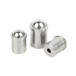 304不锈钢定位珠碰珠压入式球头光身柱塞台阶球形弹簧钢珠螺丝φ3