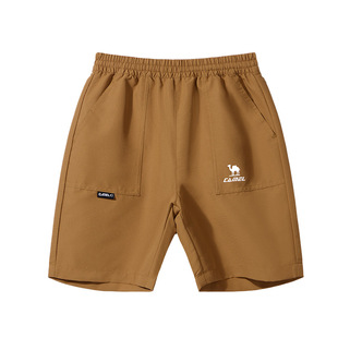 小骆驼儿童五分裤宽松款夏季2025新款中大童运动裤子男童休闲短裤