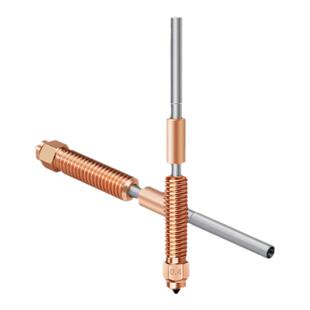 3D打印机K1C一体化铬锆铜硬化钢喷嘴喉管 适用Ender3v3/K1Max/K1C