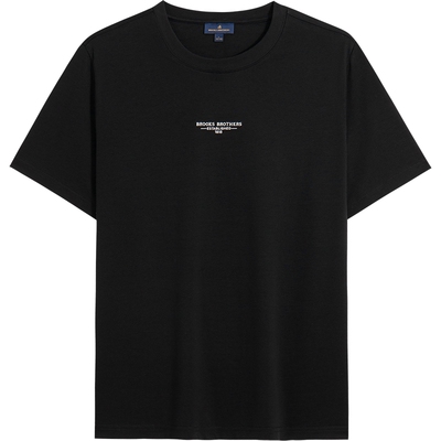 布克兄弟25男士圆领logo休闲T恤