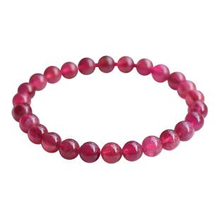 碧玺手串亲宝水晶冰种卢比来红碧玺手链散珠女饰品礼物