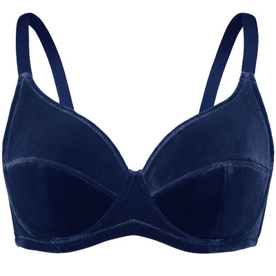 遐全罩杯复古有钢圈红色文胸