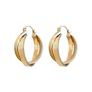 耳边铛 121狂飙大嫂同款简约复古几何圆形耳圈耳钉夸张耳饰耳环女