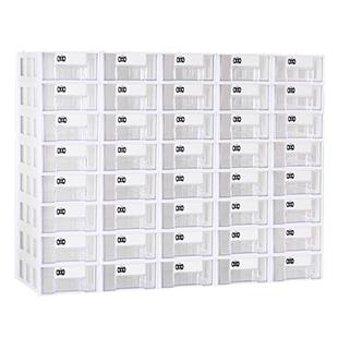 腾正跃桌面塑料小抽屉收纳盒手工DIY小物件分类透明整理盒置物架