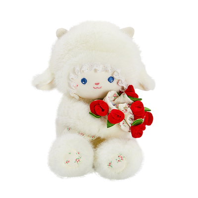 玫瑰花小羊情侣送礼物生日礼盒装